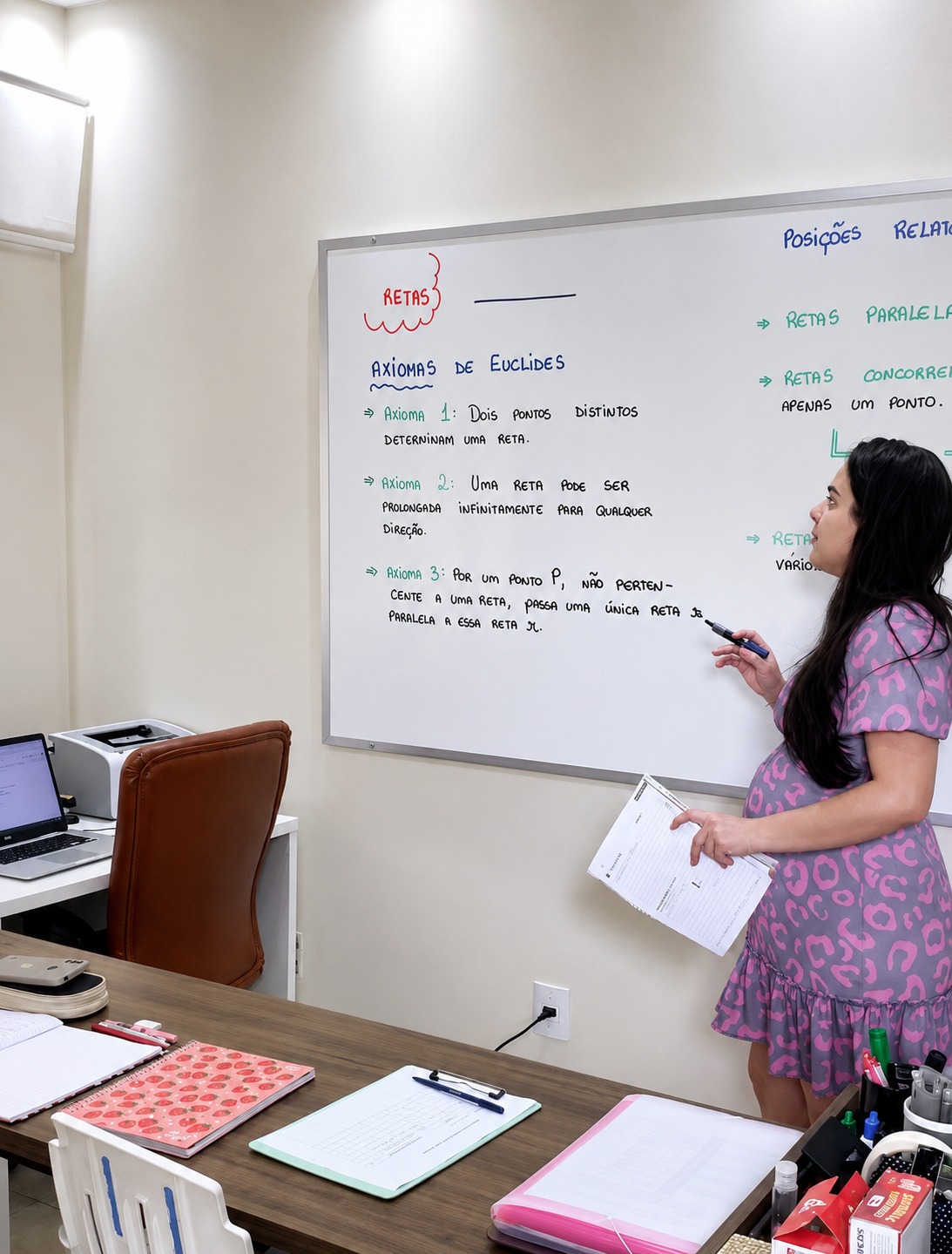 Exercícios de igualdade de matrizes no quadro